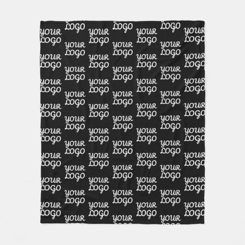 Your Logo  Simple Repeating Logo Pattern  Fleece Blanket