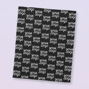 Your Logo Simple Repeating Logo Pattern Fleece Blanket