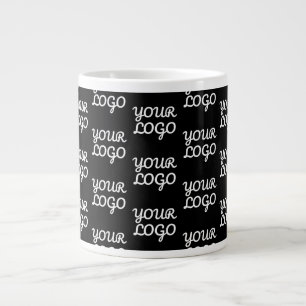 Your Logo Simple Repeating Logo Pattern Giant Coffee Mug
