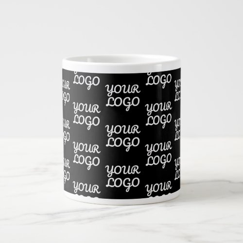 Your Logo  Simple Repeating Logo Pattern  Giant Coffee Mug