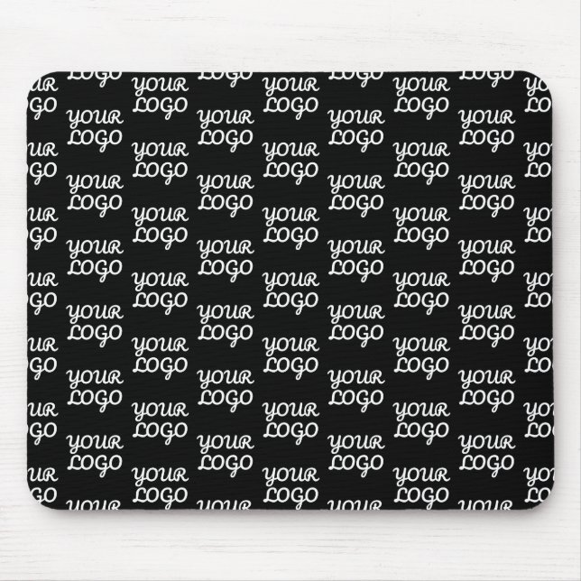 Your Logo | Simple Repeating Logo Pattern  Mouse Pad (Front)