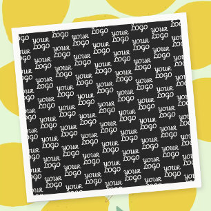 Your Logo Simple Repeating Logo Pattern Napkins