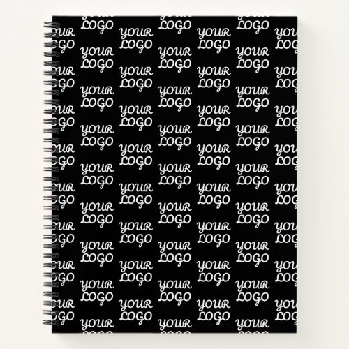 Your Logo  Simple Repeating Logo Pattern  Notebook
