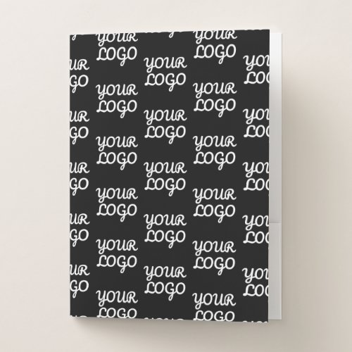 Your Logo  Simple Repeating Logo Pattern  Pocket Folder