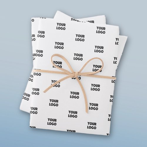 Your Logo  Simple Repeating Logo Template  Wrapping Paper Sheets