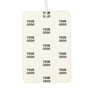 Your Logo Simple Repeating Logo White Air Freshener