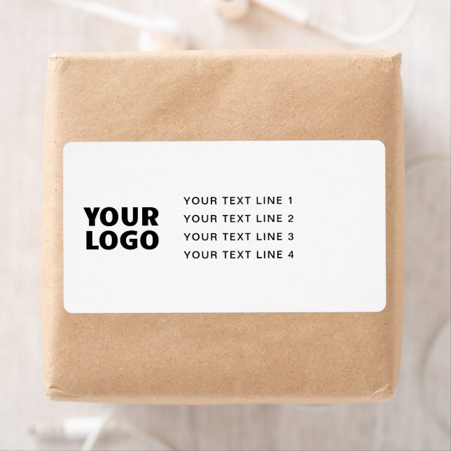 YOUR LOGO | Simple White Return Address Label (Insitu)