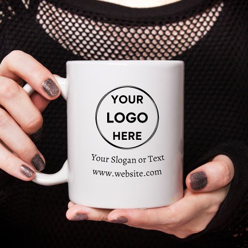Your Logo Slogan Text Modern Business Corporate Coffee Mug