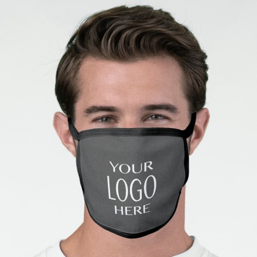 Your Logo  Small Dark Grey Tiles Face Mask