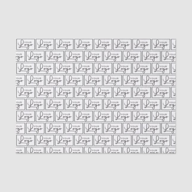 Your Logo Small Tiles Custom Product Tissue Paper (Front)