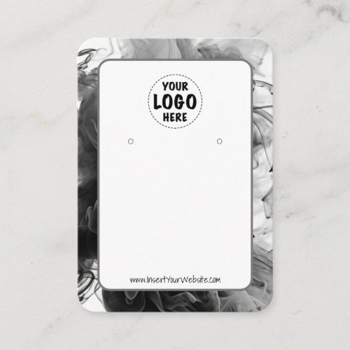 Your Logo Smokey Gothic Earring Display Card XL 