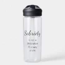Your Logo Sobriety Addiction Recovery Care Center Water Bottle