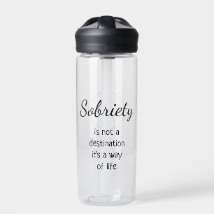 Your Logo Sobriety Addiction Recovery Care Center Water Bottle