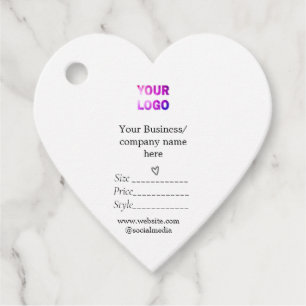 Your logo  social media QR code Price tags