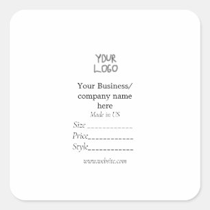 Your logo social media QR code Price tags