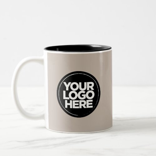 Your Logo Special Colors Taupe Grey Mugs