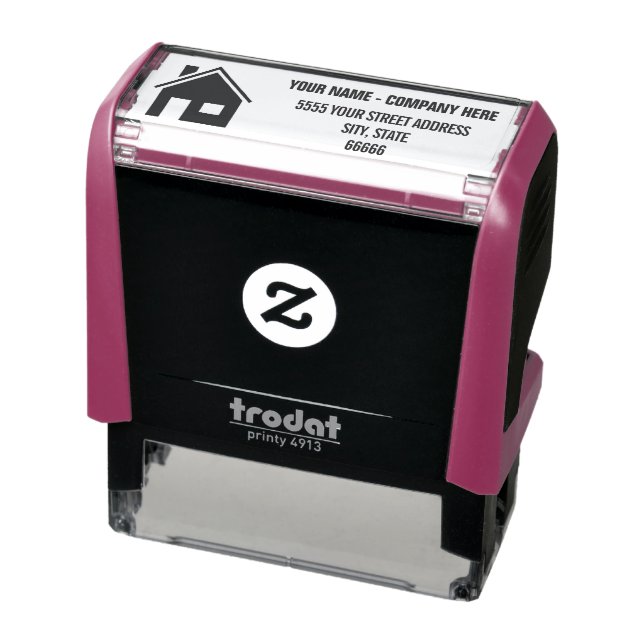 Your Logo Stam Name Address Personalized Self-inking Stamp (Product)