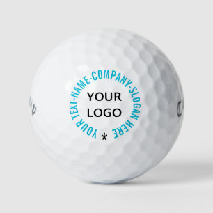Your Logo Stamps Golf Balls Example Custom Text