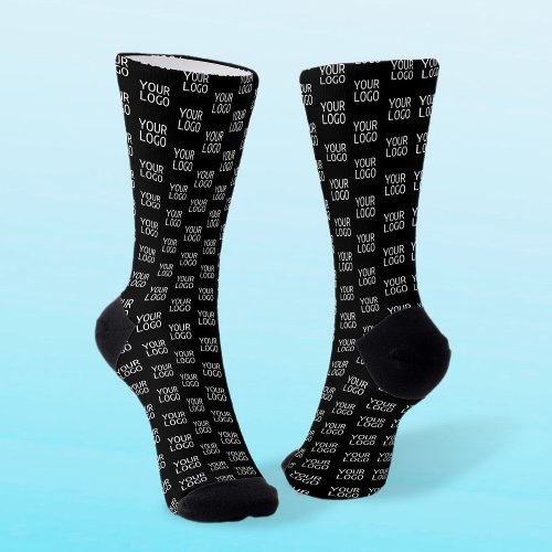 Your Logo  Stylish Half Step Pattern Socks