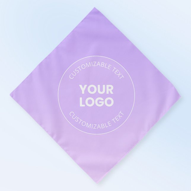 Your Logo | Subtle Lavender Ombre Gradient Bandana (Creator Uploaded)
