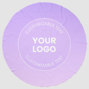 Your Logo Subtle Lavender Ombre Gradient Beach Towel