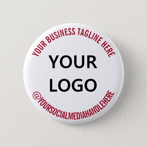 Your Logo Tagline Social Media Promotional Button