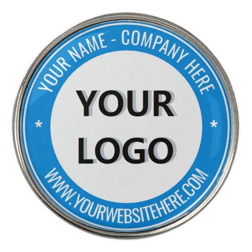 Your Logo Text and Colors Golf Ball Marker Gift
