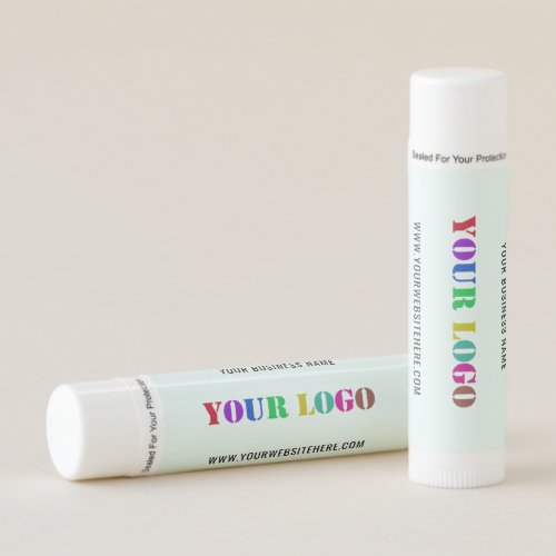 Your Logo Text Info Business Promotional Lip Balm
