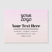 Your Logo & Text | Pink & Peach Ombre (Front)