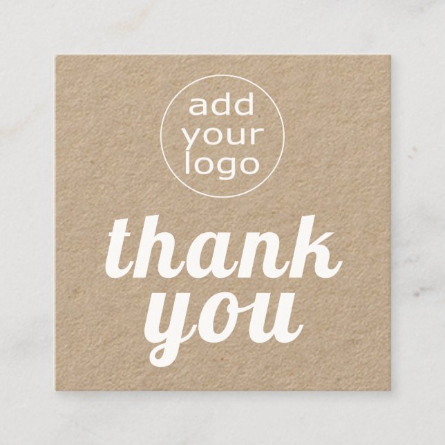 Your logo thank you for your business Insert (Front)