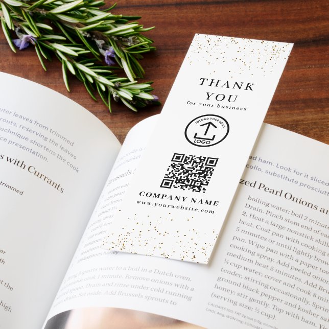 Your Logo Thank You For Your Business QR Code Bookmarks (Book)