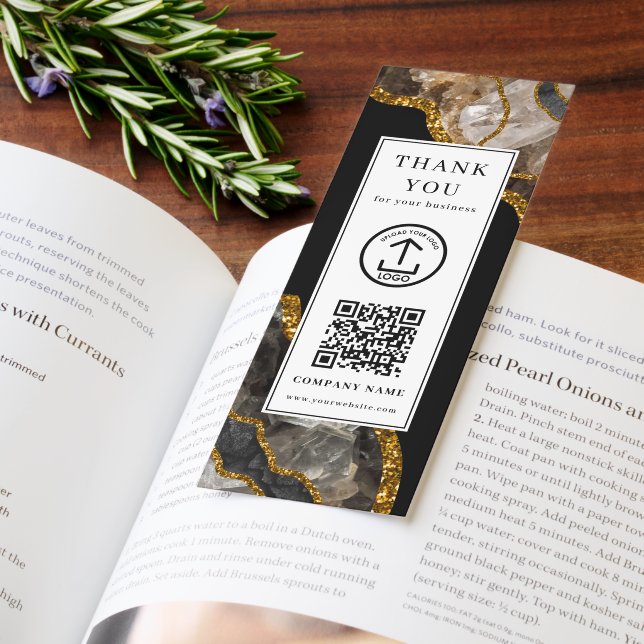 Your Logo Thank You For Your Business QR Code Bookmarks (Book)