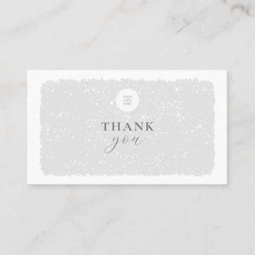 Your Logo Thank You For Your Purchase  Business Card