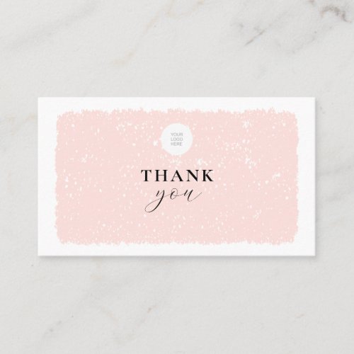 Your Logo Thank You For Your Purchase  Business Card