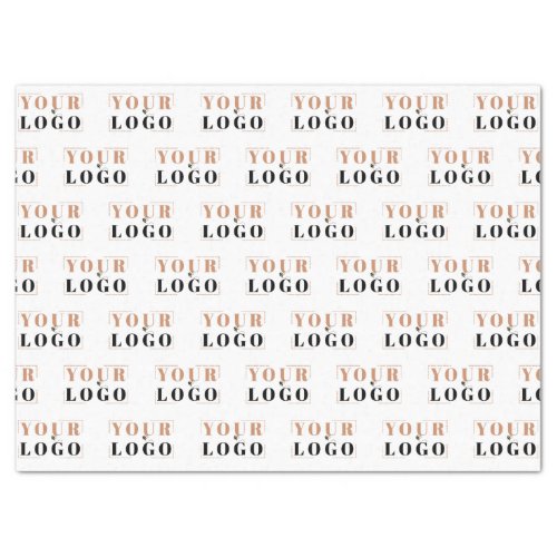 Your Logo Tiled Pattern Large Sheet Tissue Paper