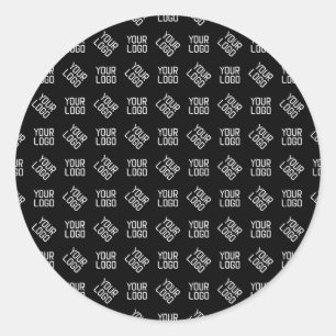Your Logo Unique Alternating Logo or Design Classic Round Sticker