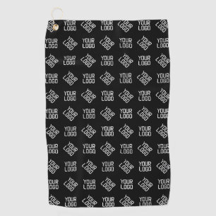 Your Logo Unique Alternating Logo or Design Golf Towel