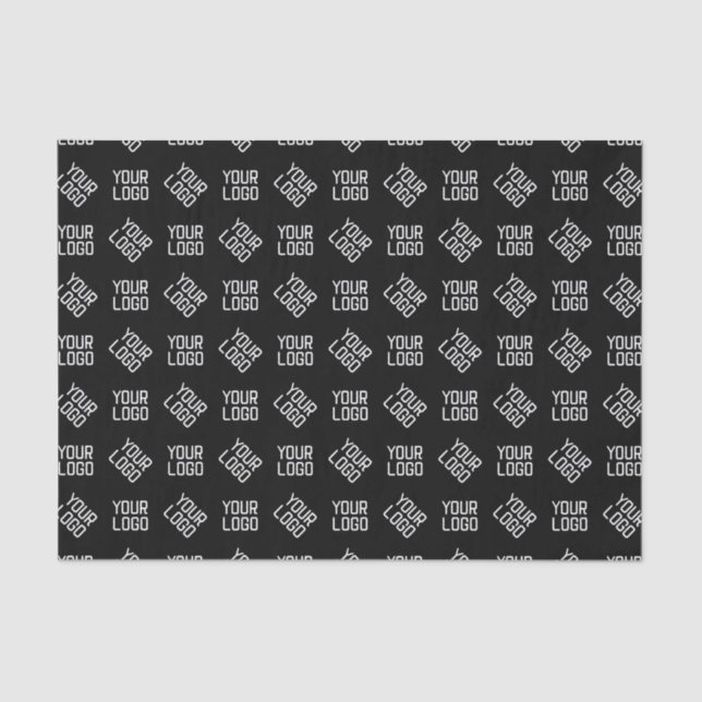Your Logo | Unique Alternating Logo or Design Tissue Paper (Front)