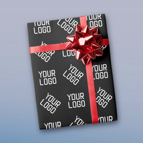 Your Logo  Unique Alternating Logo or Design Wrapping Paper