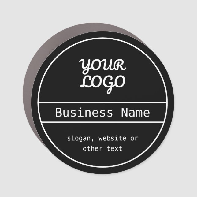 Your Logo | Unique Editable Business Design Car Magnet (Front)