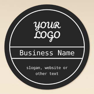 Your Logo | Unique Editable Business Design Classic Round Sticker