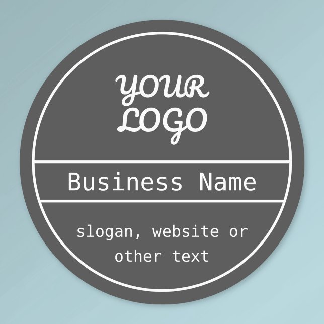 Your Logo Unique Editable Design Waterproof Labels (Creator Uploaded)