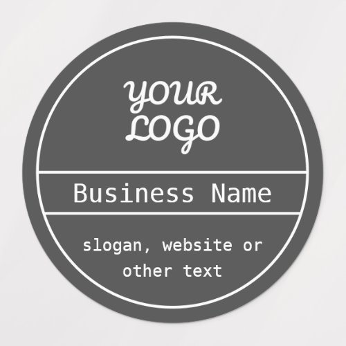 Your Logo Unique Editable Design Waterproof Labels
