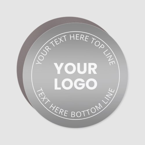 Your Logo wEditable Any Color Gradient  Car Magnet