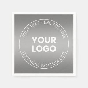 Your Logo w/Editable Any Color Gradient Napkins