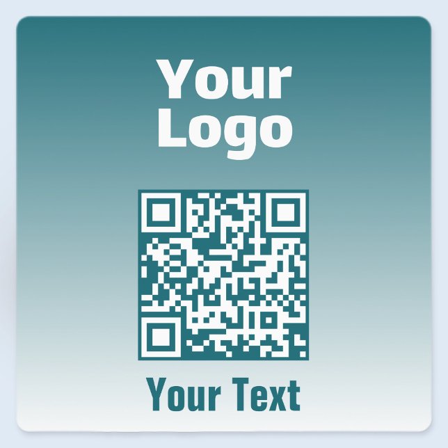 Your Logo w/Editable QR code & Gradient Ombre Labels (Creator Uploaded)