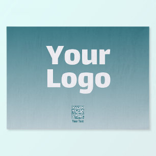 Your Logo w/Editable QR code & Gradient Ombre Tissue Paper
