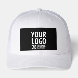 Your Logo w/Editable QR code & Text