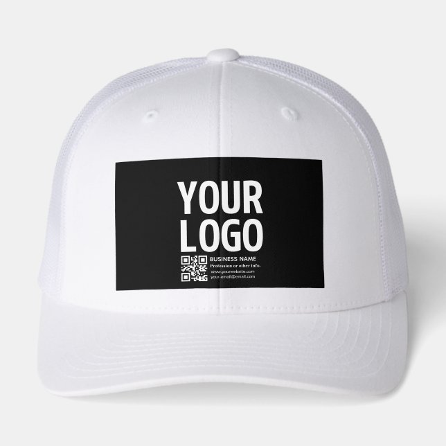 Your Logo w/Editable QR code & Text  (Front)