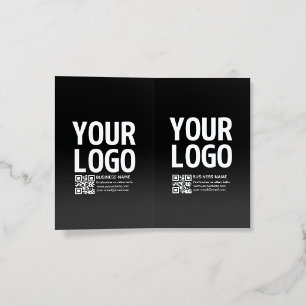 Your Logo w/Editable QR code & Text Brochure